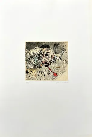 Radierung Ferroni - Olocausto