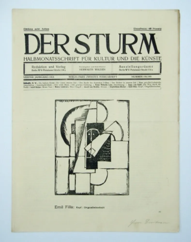 Holzschnitt Filla - Kopf (Head)