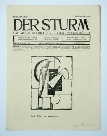 Holzschnitt Filla - Kopf (Head)