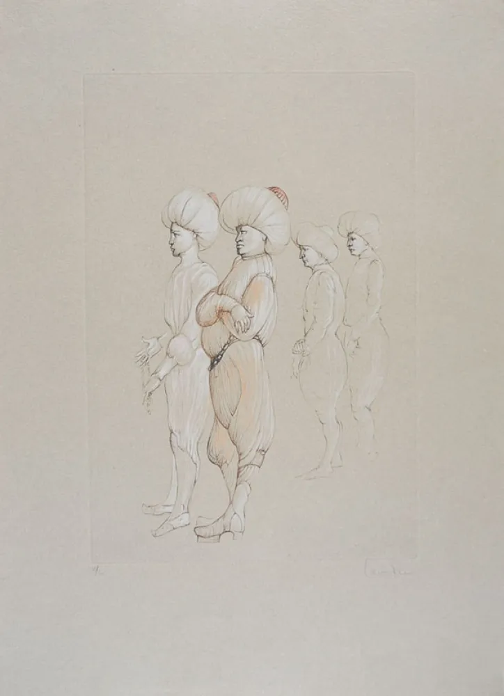 Radierung Fini - Conte de la 672 ème Nuit - VII