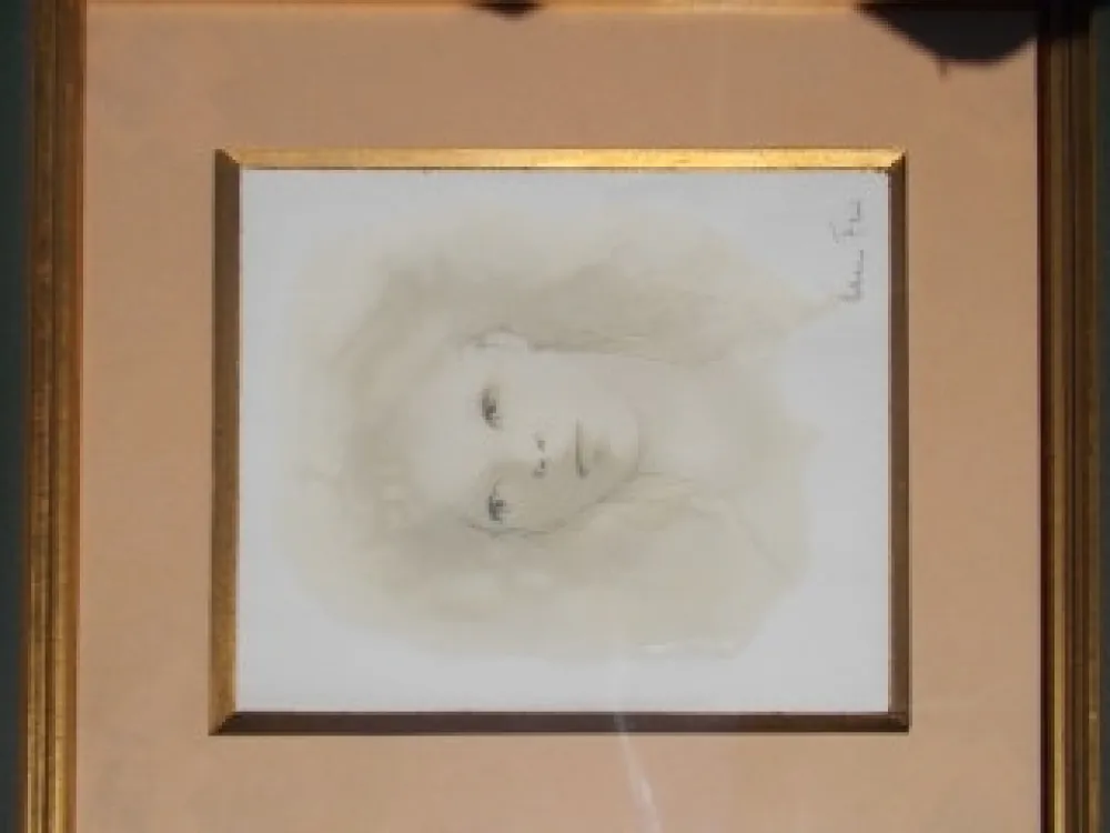 Kaltnadelradierung Fini - Le visage