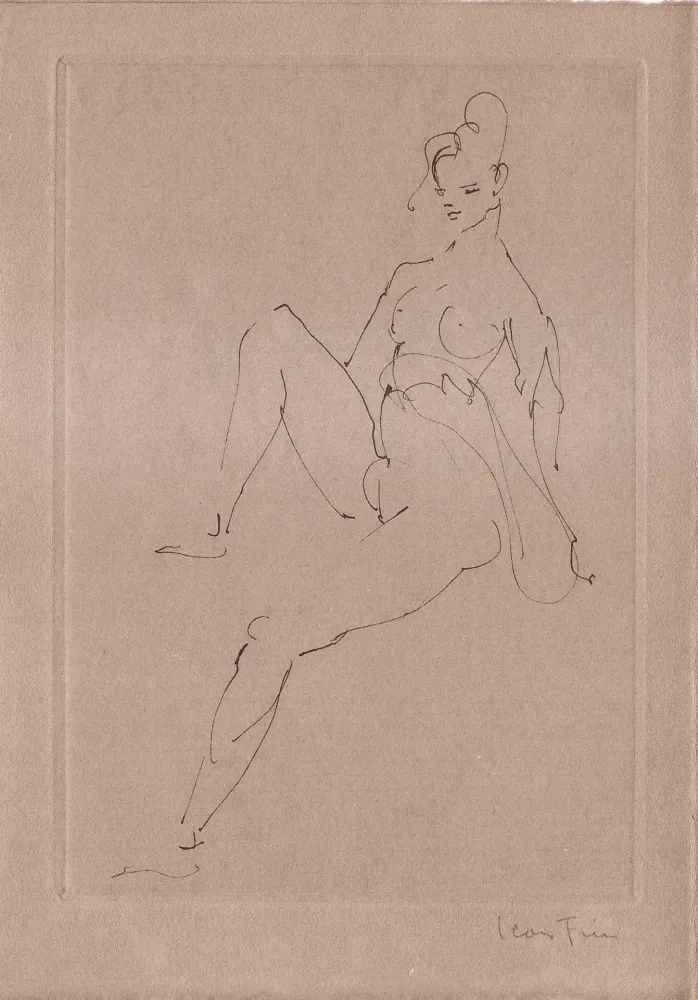 Illustriertes Buch Fini - L'épouse infidèle.  Poemes.  Deux eaux-fortes originales de Leonor Fini.