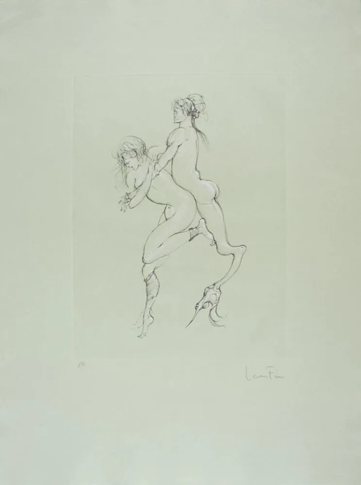 Radierung Fini - Solomonie la Possédée II (Erotique)