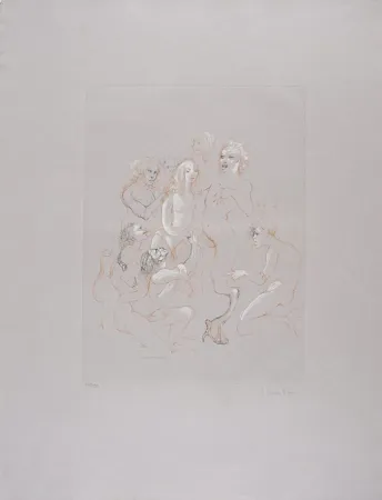 Radierung Fini - Solomonie la Possédée III (Erotique)