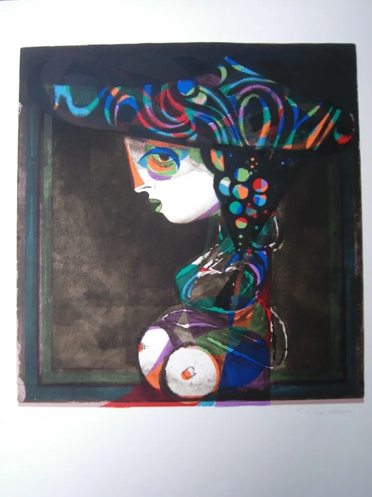 Radierung Und Aquatinta Finsterer - Mme Chl. I