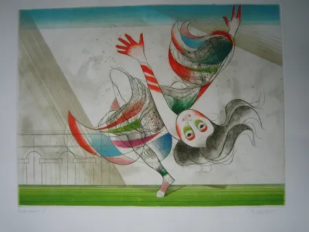 Radierung Und Aquatinta Finsterer - Tanz der Salome