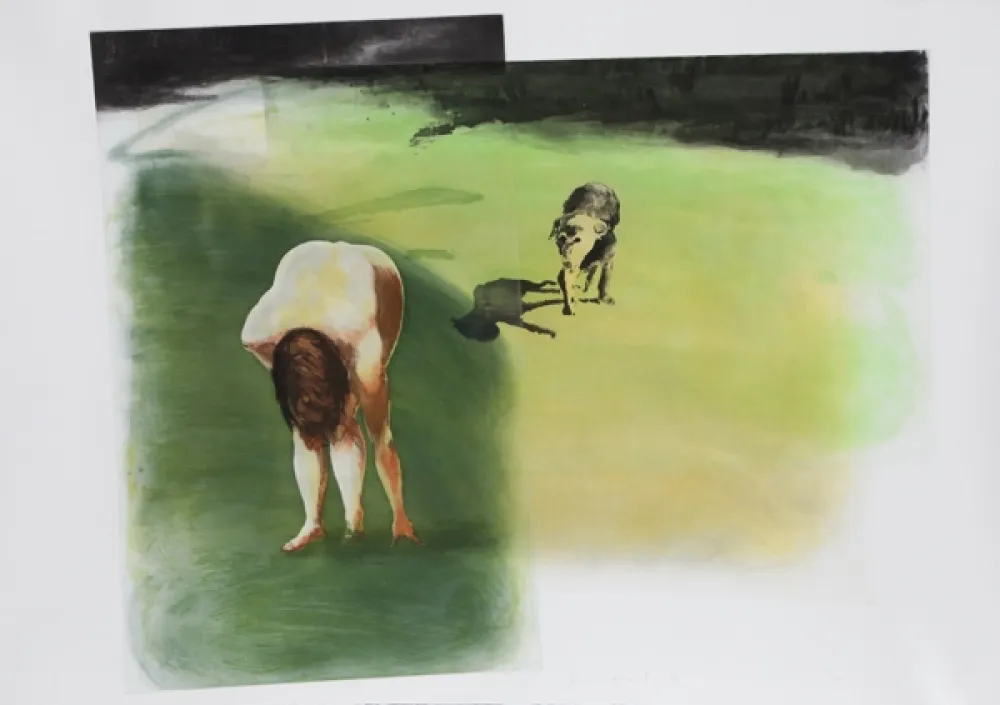 Radierung Und Aquatinta Fischl - III from Beach Scenes Series