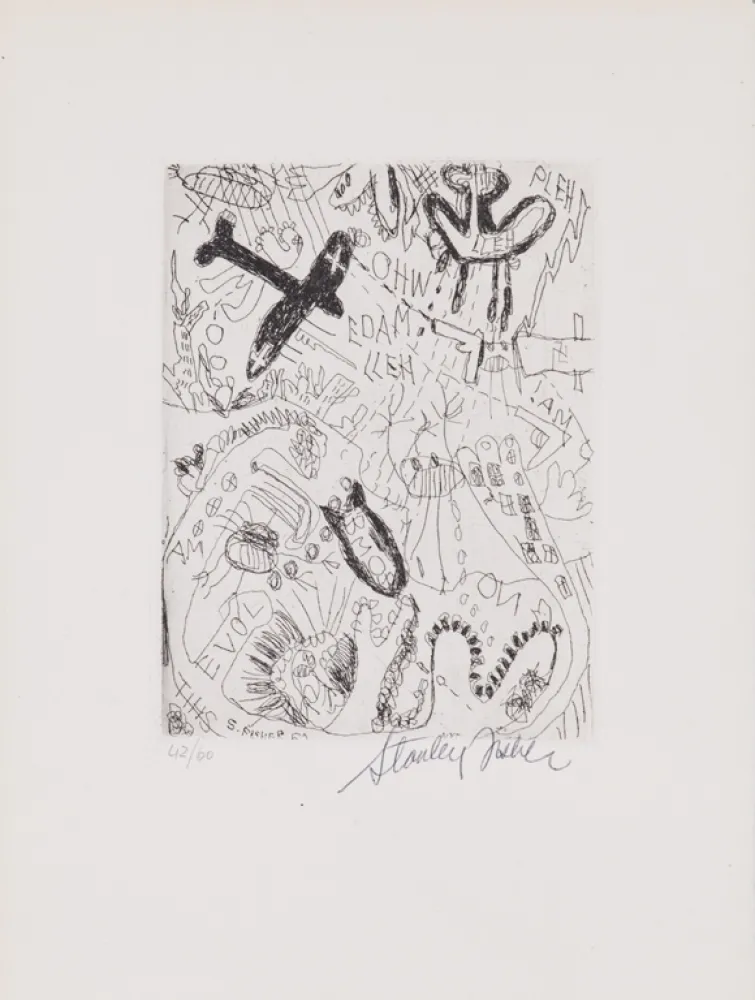 Radierung Fisherf - Unitled