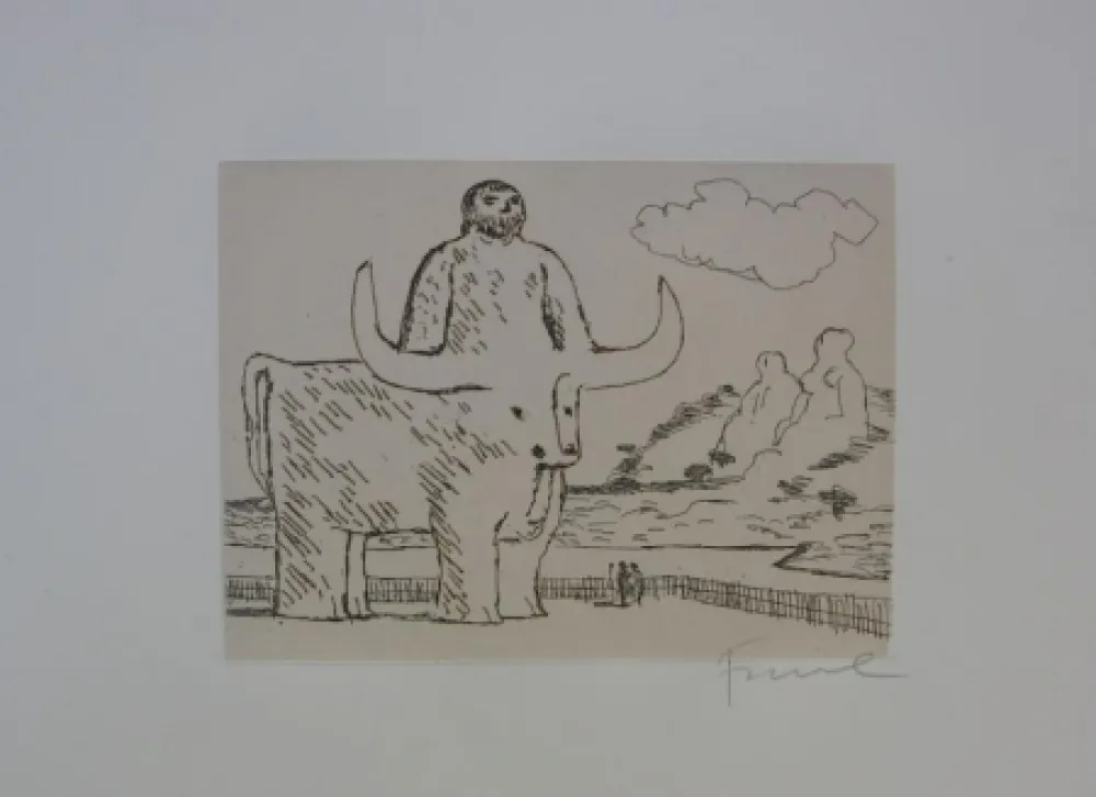 Radierung Fiume - Cinque acqueforti per i greci tradotti da Salvatore Quasimodo