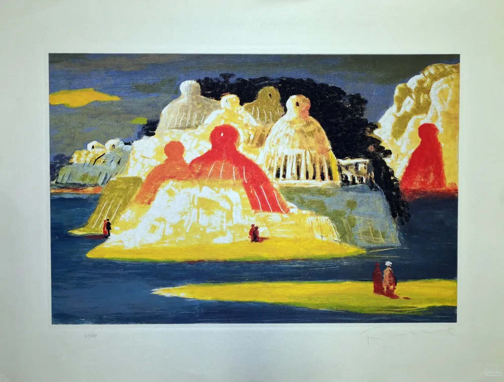 Radierung Fiume - Isola delle statue