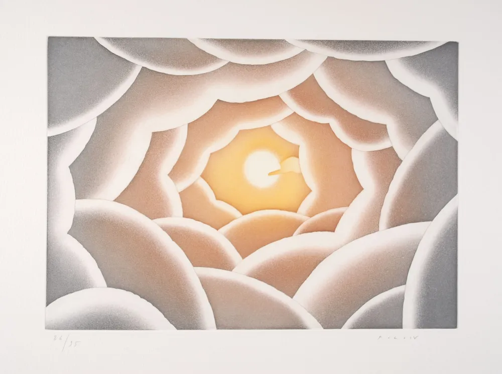 Radierung Und Aquatinta Folon - A propos de la lumière