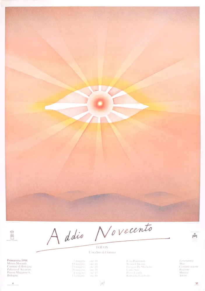 Plakat Folon - Addio Novecento