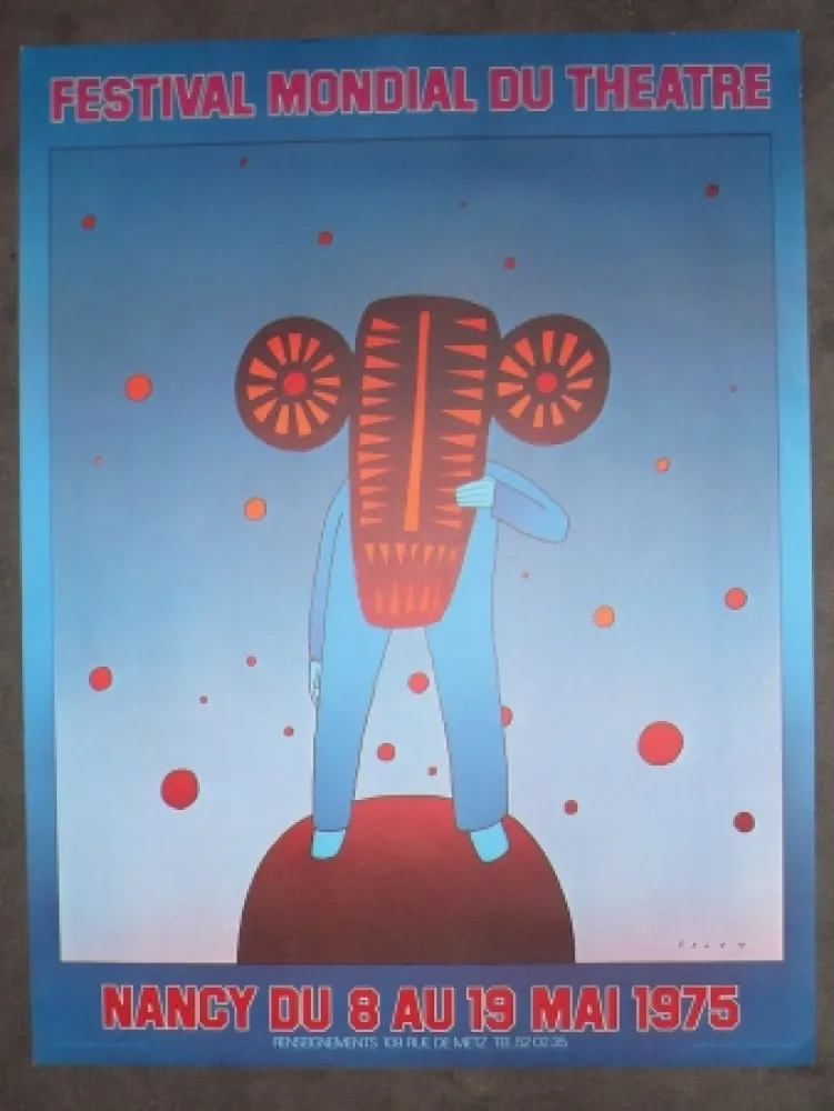 Plakat Folon - Festival mondial du théatre