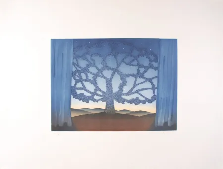 Radierung Und Aquatinta Folon - Godot