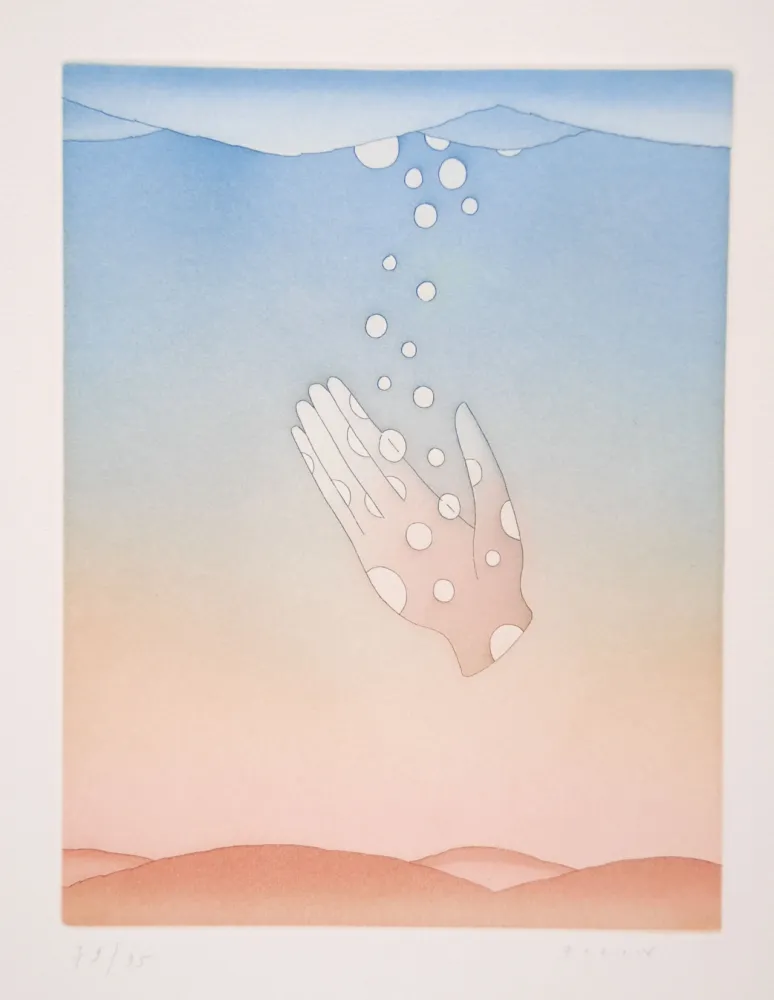 Aquatinta Folon - Guillaume Apollinaire