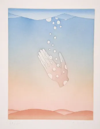 Aquatinta Folon - Guillaume Apollinaire