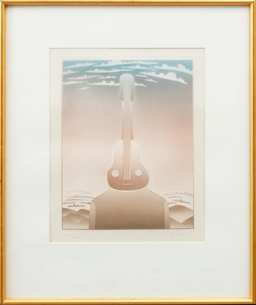 Radierung Und Aquatinta Folon - La Musique