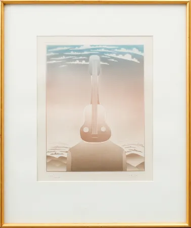 Radierung Und Aquatinta Folon - La Musique