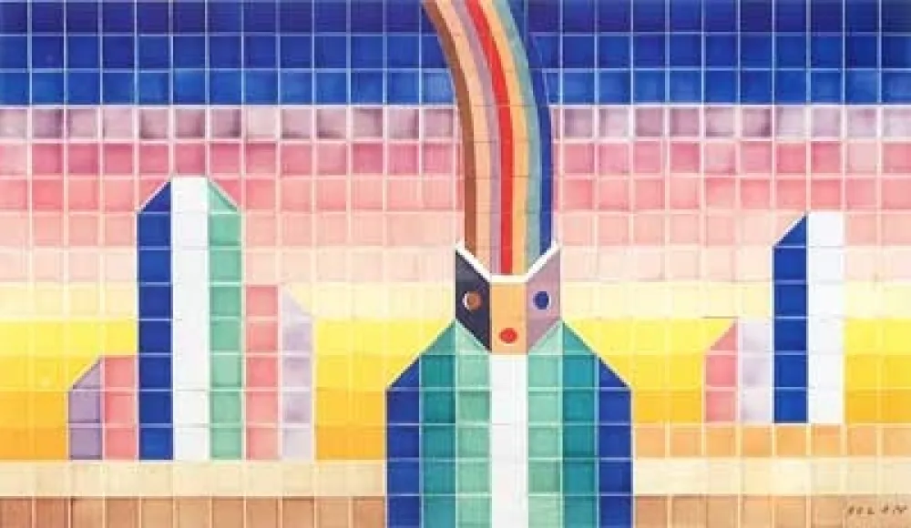 Keramik Folon - La Pensée (céramique)