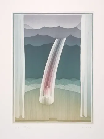 Radierung Und Aquatinta Folon - La Scène