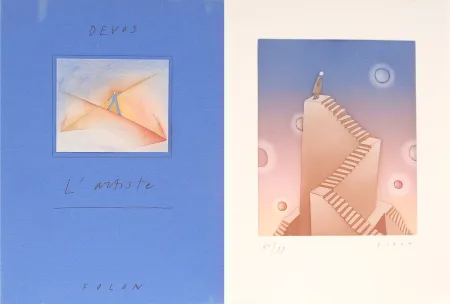 Illustriertes Buch Folon - L'Artiste Folon - Devos