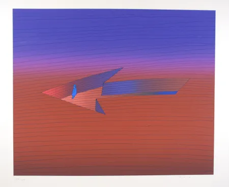 Siebdruck Folon - Le Chemin