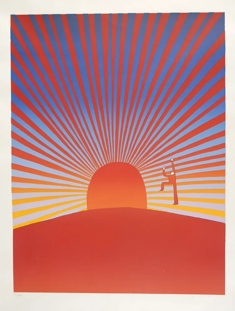 Siebdruck Folon - Le Poète - The Poet