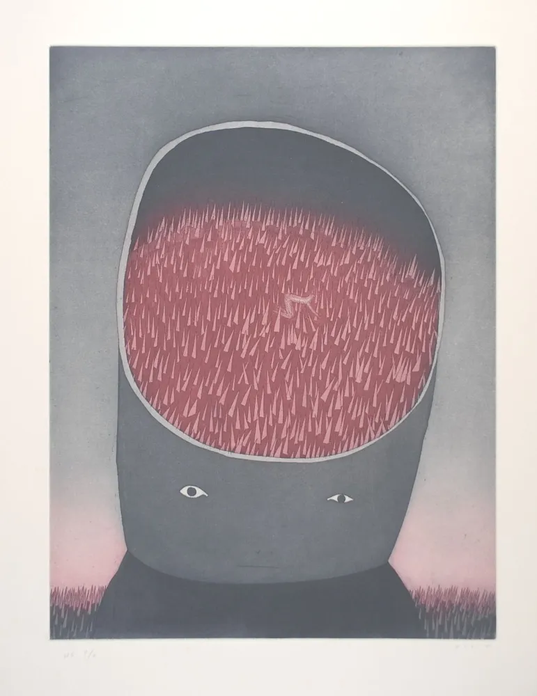 Radierung Und Aquatinta Folon - Les Ruines Circulaires - The Circular Ruins