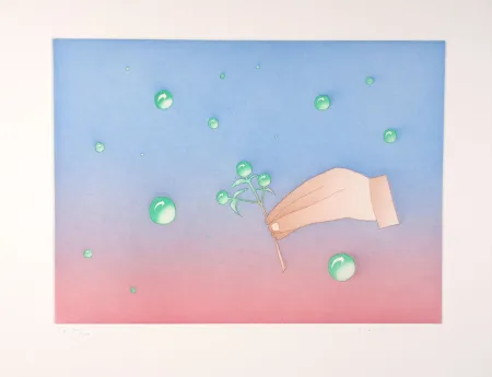 Radierung Und Aquatinta Folon - Naissance