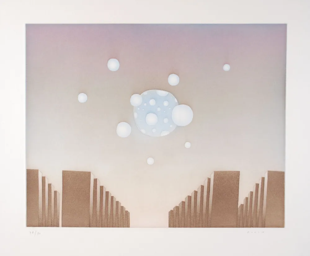 Radierung Und Aquatinta Folon - Ouverture