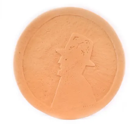 Keramik Folon - Plate - Man with hat - Personnage au chapeau