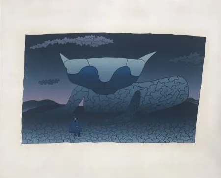 Siebdruck Folon - Souvenir d'Alice 