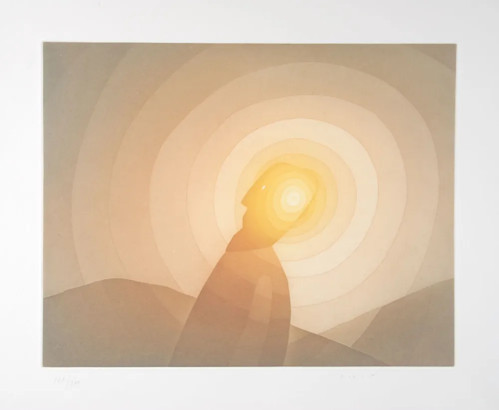 Radierung Und Aquatinta Folon - Un Son