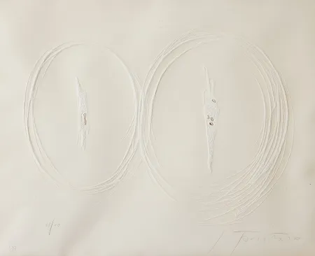 Radierung Fontana - Concetto Spaziale