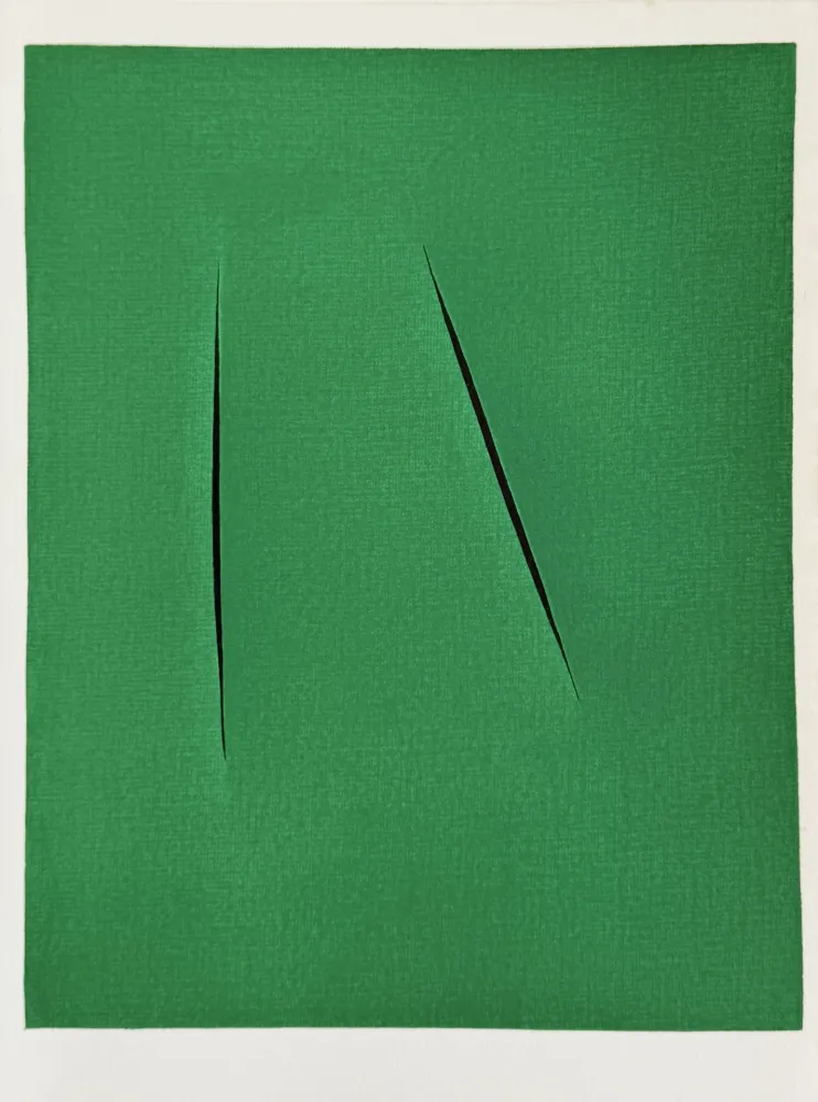 Lithographie Fontana - Concetto Spaziale