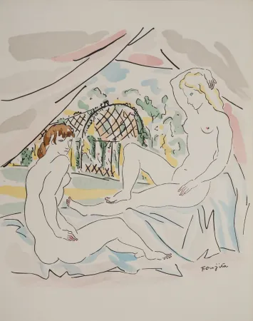 Stich Foujita - Nu à la campagne