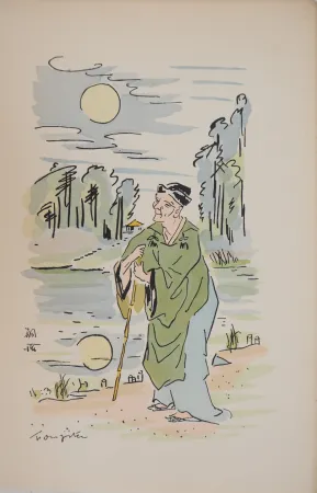 Stich Foujita - Sage au bord de la rivière