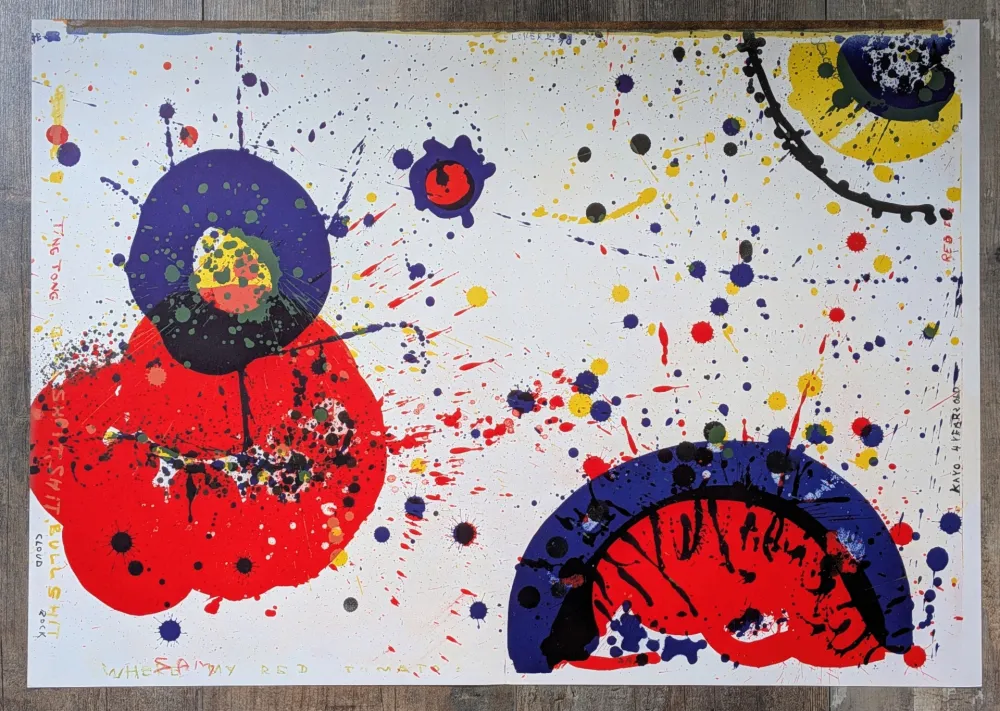 Lithographie Francis - Sam FRANCIS - Cloud Rock and Kayo 4 years old, Color Lithograph,1964