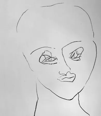 Lithographie Francis - Self Portrait