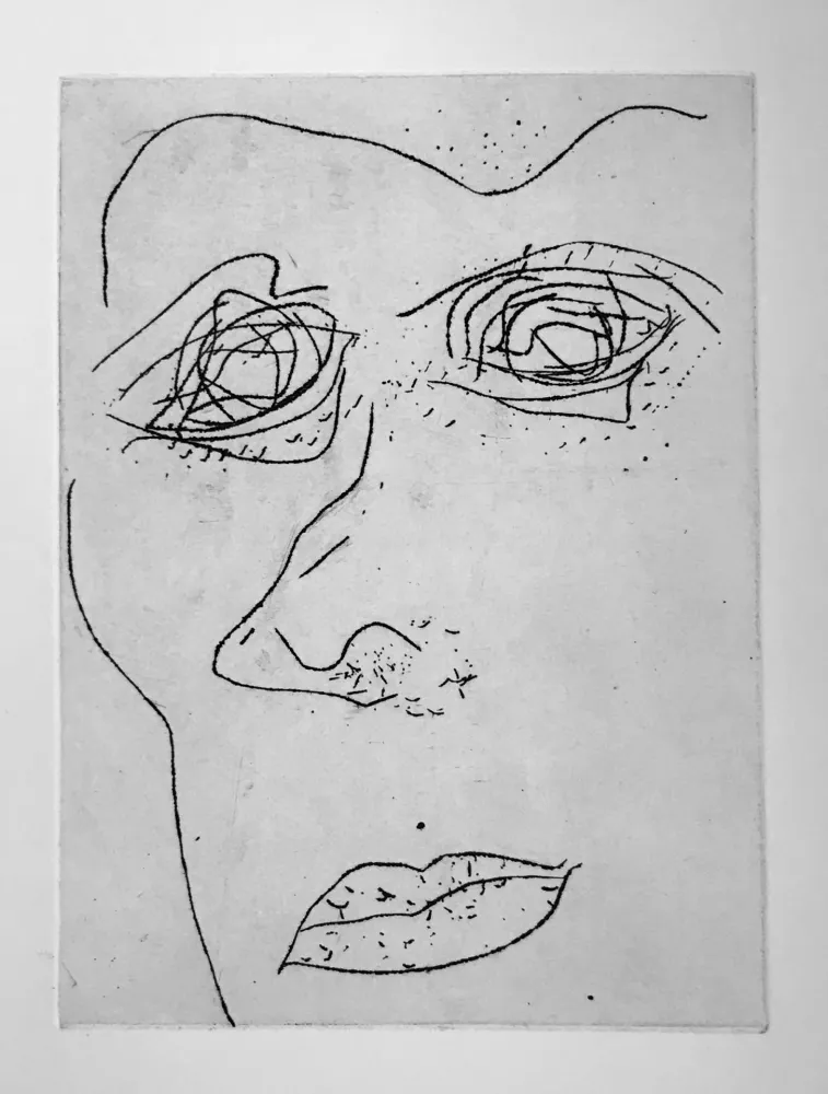 Aquatinta Francis - Self Portrait