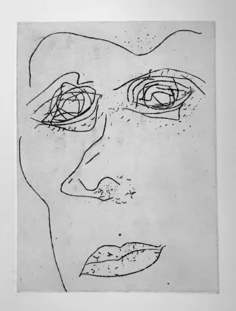 Aquatinta Francis - Self Portrait