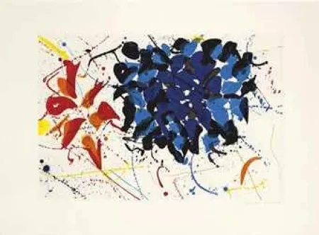 Radierung Und Aquatinta Francis - Untitled Blue