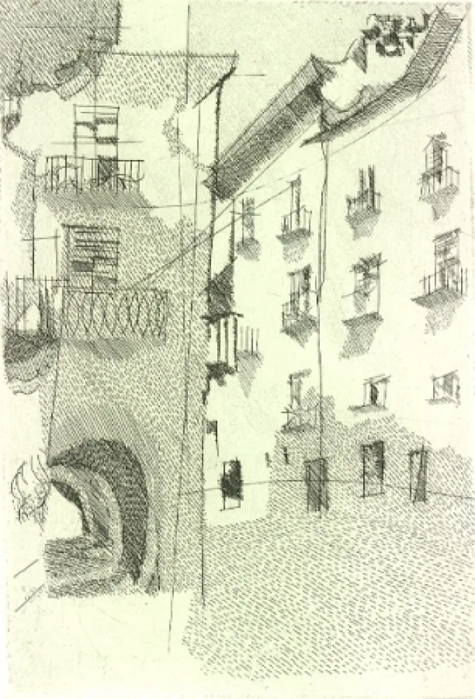 Illustriertes Buch Franco - Cuneo. Dieci incisioni