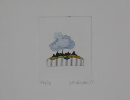 Radierung Und Aquatinta Franke - Landschaft / Landscape