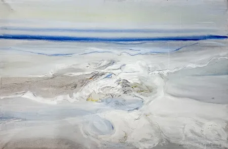 Keine Technische Frattini - Vittore Frattini (1937) - Sopra le nuvole - Oil on Canvas - 1970