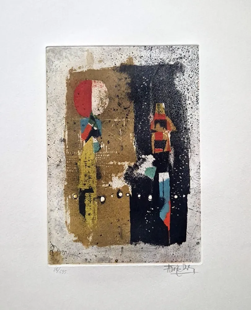 Radierung Friedlaender - Composition