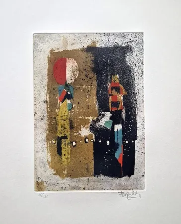 Radierung Friedlaender - Composition