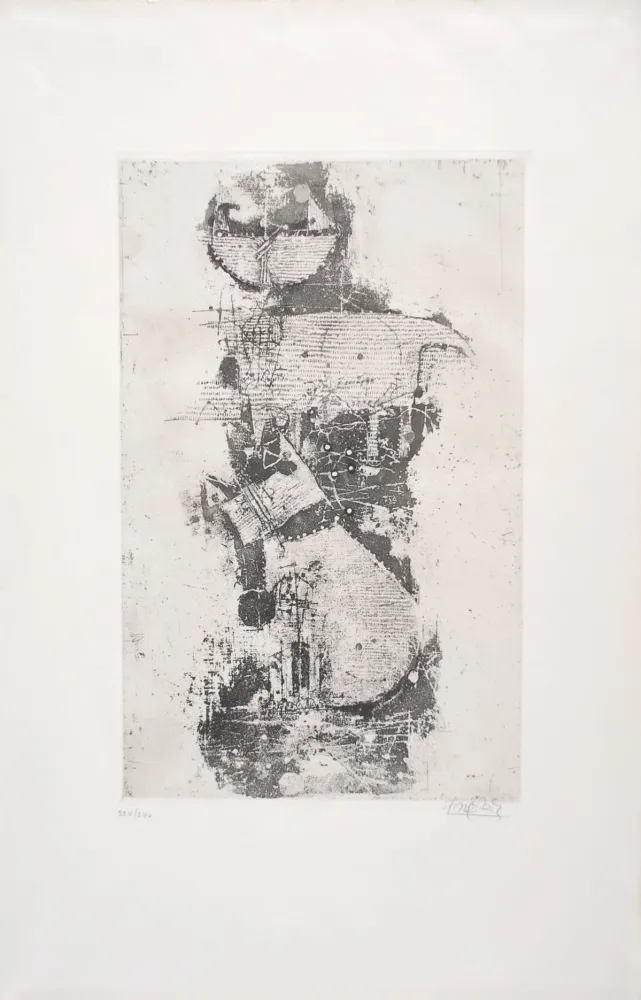 Radierung Friedlaender - Petit Bestiaire - Chèvre