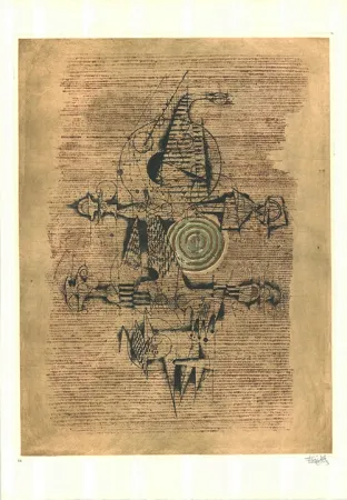 Radierung Und Aquatinta Friedlaender - Sur les nuages