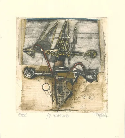 Radierung Und Aquatinta Friedlaender - Vol d'oiseaux